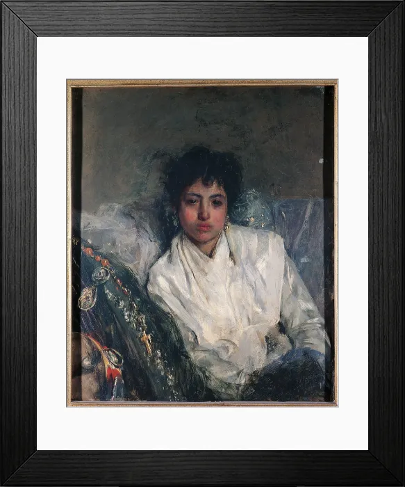 Framed Print : Back from Piedigrotta, by Antonio Mancini, 19th Century, oil on canvas, - Italy, Campania, Naples, Capodimonte National Museum and Galleries. Full view Framed Print : Back from Piedigrotta, by Antonio Mancini, 19th Century, oil on canvas, - Italy, Campania, Naples, Capodimonte National Museum and Galleries. Full view
