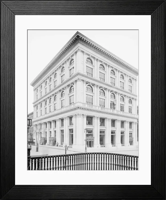 Framed Print : Tiffany Building on Fifth Avenue and 37th Street New York City was designed by the eminent architectural firm McKim Mead White in 1905. (BSLOC_2010_18_105)