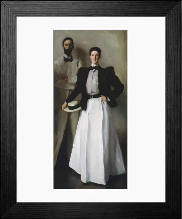 Framed Print : MR. AND MRS. I. N. PHELPS STOKES, by John Singer Sargent, 1897, American painting, oil on canvas