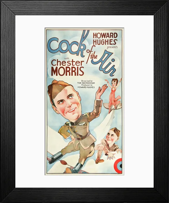 Framed Print : COCK OF THE AIR, Chester Morris on US poster art, 1932 Framed Print : COCK OF THE AIR, Chester Morris on US poster art, 1932
