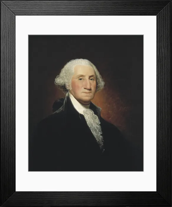 Framed Print : George Washington, by William Winstanley, 1803. American painting, oil on canvas. Winstanley was an English-born landscape artist who emigrated to the US in the 1790s
