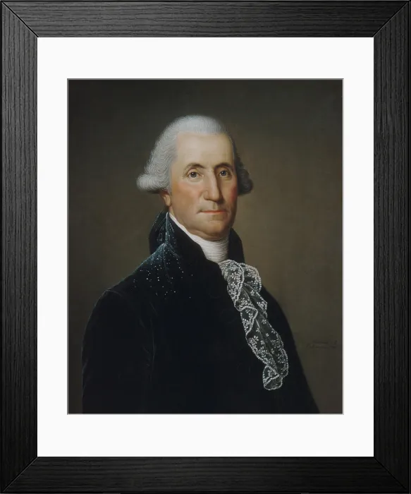 Framed Print : George Washington, by Adolph Wertmuller, American painting, 1795