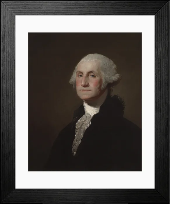 Framed Print : George Washington, by Gilbert Stuart, 1796-1805, American painting, oil on canvas