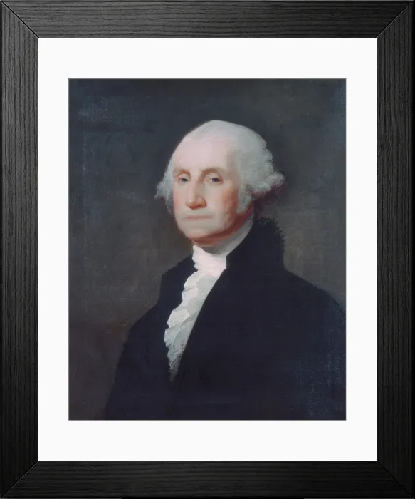 Framed Print : George Washington, by Gilbert Stuart, 1803, American painting, oil on canvas