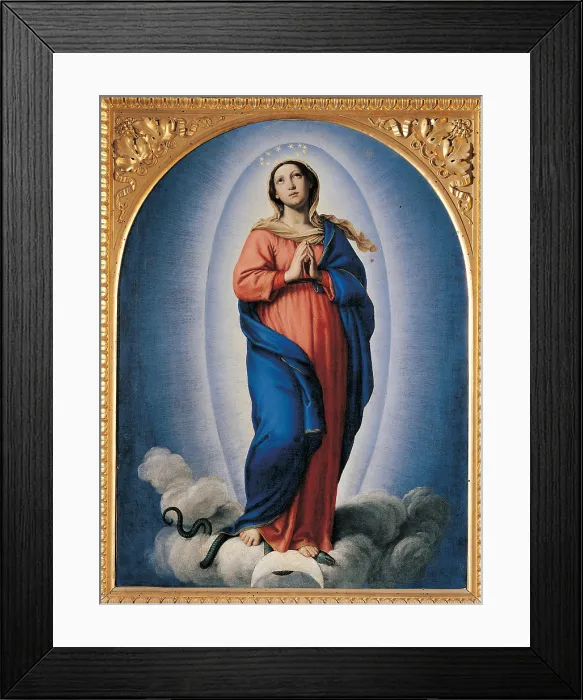 Framed Print : The Immaculate Conception, by Giovanni Battista Salvi know as Sassoferrato, 17th Century, oil on canvas, cm 66 x 50 - Italy, Lombardy, Milan, Brera Art Gallery. All Framed Print : The Immaculate Conception, by Giovanni Battista Salvi know as Sassoferrato, 17th Century, oil on canvas, cm 66 x 50 - Italy, Lombardy, Milan, Brera Art Gallery. All