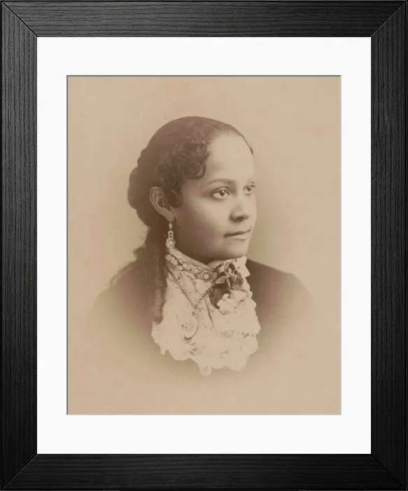 Framed Print : Fannie Barrier Williams, African American educator, and womens rights advocate, c. 1885. Photo by Paul Tralles