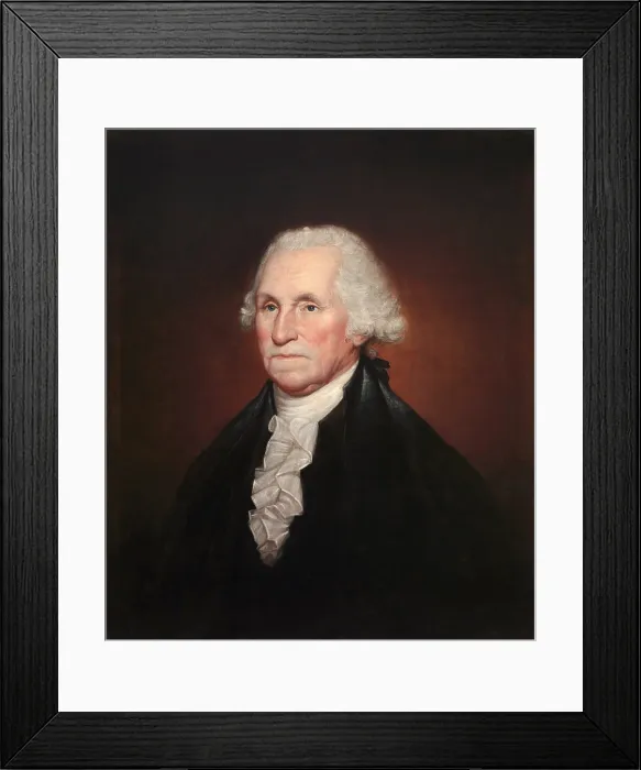 Framed Print : George Washington, by Rembrandt Peale, 1795, American painting, oil on canvas