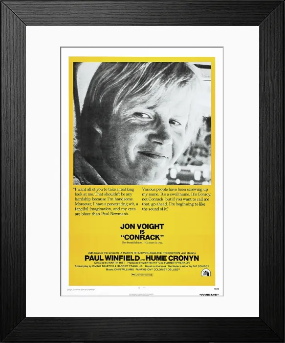 Framed Print : CONRACK, US poster art, Jon Voight, 1974. TM & Copyright 20th Century Fox Film Corp. All rights reserved / Courtesy: Everett Collection Framed Print : CONRACK, US poster art, Jon Voight, 1974. TM & Copyright 20th Century Fox Film Corp. All rights reserved / Courtesy: Everett Collection