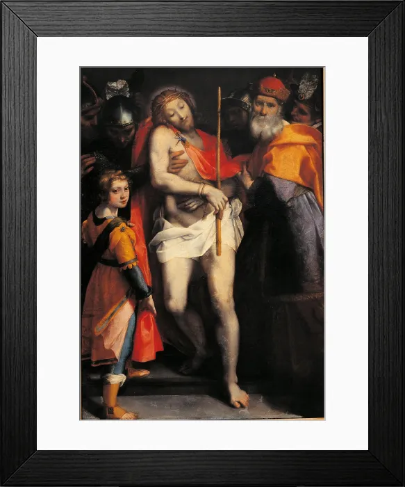 Framed Print : Ecce homo, by Ventura Mazza, Federico Fiori known as Barocci (or Baroccio), 1600 - 1630 about, 17th Century, oil on canvas, cm 180 x 127 - Italy, Lombardy, Milan