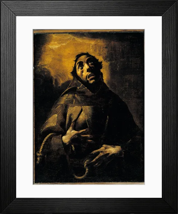 Framed Print : The Ecstasy of St Francis, by Pier Francesco Mazzucchelli known as Morazzone, 1608 - 1610 about, 17th Century, oil on canvas, cm 99 x 75 - Italy, Lombardy, Milan