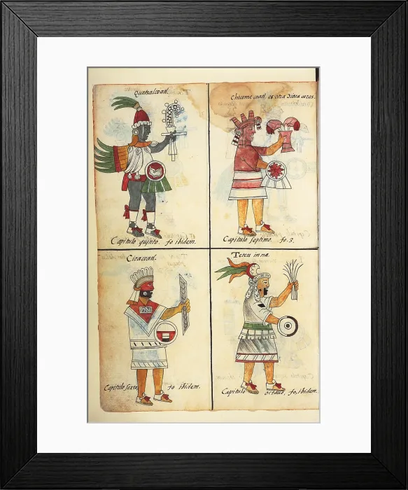 Framed Print : Historia General de las Cosas de Nueva Espaa Aztec Chronicles, by Unknown Artist, 1575 - 1577 about, 16th Century, - Italy, Tuscany, Florence, Medicean Laurentian Library. All Framed Print : Historia General de las Cosas de Nueva Espaa Aztec Chronicles, by Unknown Artist, 1575 - 1577 about, 16th Century, - Italy, Tuscany, Florence, Medicean Laurentian Library. All