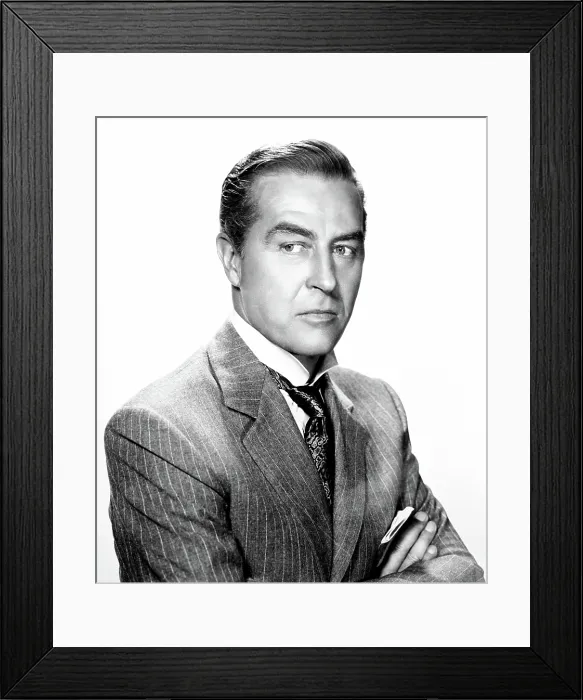 Framed Print : THE GIRL IN THE RED VELVET SWING, Ray Milland, 1955, TM and copyright, 20th Century Fox Film Corp. All rights reserved / courtesy Everett Collection