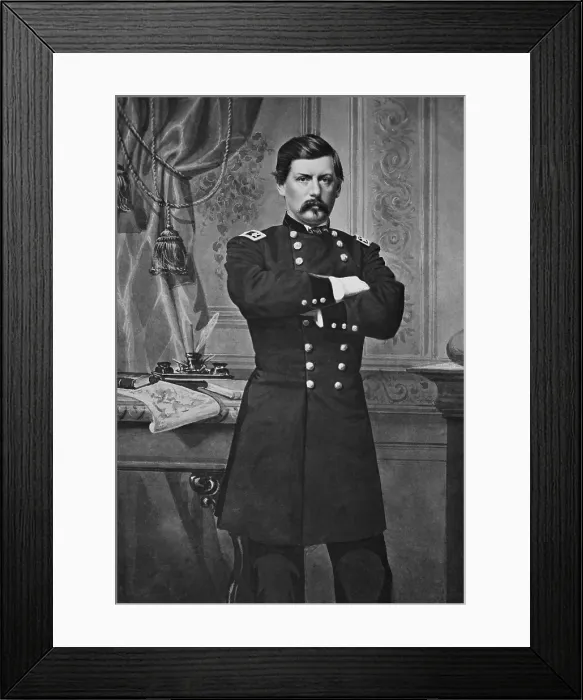 Framed Print : Union Major General George McClellan trained and organized the Army of the Potomac in 1861 during the US Civil War Framed Print : Union Major General George McClellan trained and organized the Army of the Potomac in 1861 during the US Civil War