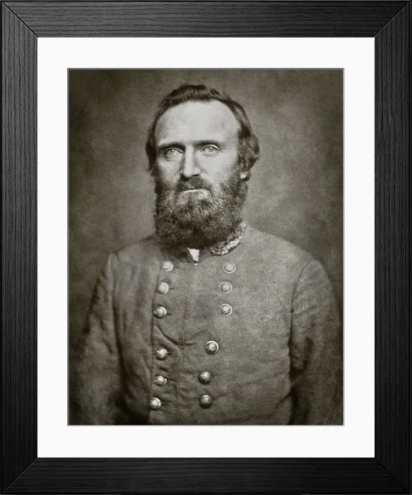 Framed Print : Confederate General Thomas Stonewall Jackson, Feb. 1862, in photograph made by Nathaniel Routzahn, in Winchester, Virginia Framed Print : Confederate General Thomas Stonewall Jackson, Feb. 1862, in photograph made by Nathaniel Routzahn, in Winchester, Virginia