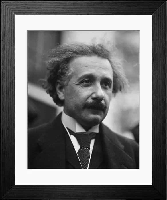 Framed Print : Albert Einstein, German theoretical physicist in Washington, D.C. April 25, 1921. During his first trip to the U.S Framed Print : Albert Einstein, German theoretical physicist in Washington, D.C. April 25, 1921. During his first trip to the U.S