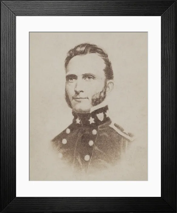 Framed Print : Thomas Stonewall Jackson, in the 1840s, as a Second Lieutenant, the year after he graduated from West Point (BSLOC_2018_8_137) Framed Print : Thomas Stonewall Jackson, in the 1840s, as a Second Lieutenant, the year after he graduated from West Point (BSLOC_2018_8_137)