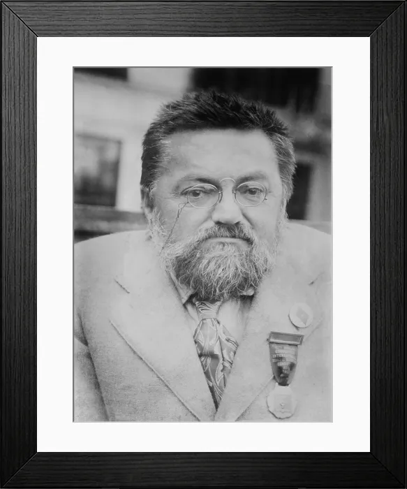 Framed Print : Charles Steinmetz, German-American mathematician and electrical engineer, April 1922. His discoveries improved alternating current and electric motors (BSLOC_2016_10_6)