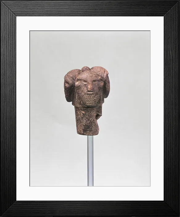 Framed Print : Terracotta termination with three bearded heads, by Unknown artist, 8th Century b.C. terracotta handmade and decorated with engraving, - Italy, Umbria, Perugia Framed Print : Terracotta termination with three bearded heads, by Unknown artist, 8th Century b.C. terracotta handmade and decorated with engraving, - Italy, Umbria, Perugia