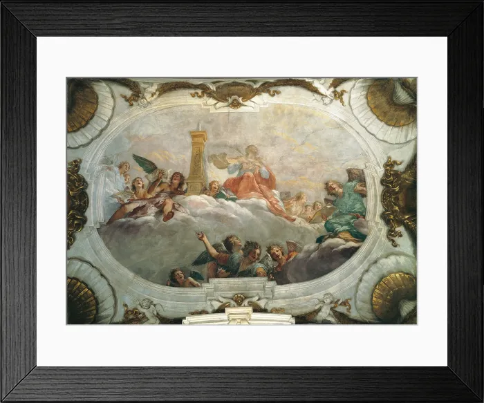 Framed Print : The Assumption of St Cecilia, by Franceschini Baldassarre known as Volterrano, 17th Century, - Italy, Tuscany, Florence, Santissima Annunziata Church. All Framed Print : The Assumption of St Cecilia, by Franceschini Baldassarre known as Volterrano, 17th Century, - Italy, Tuscany, Florence, Santissima Annunziata Church. All