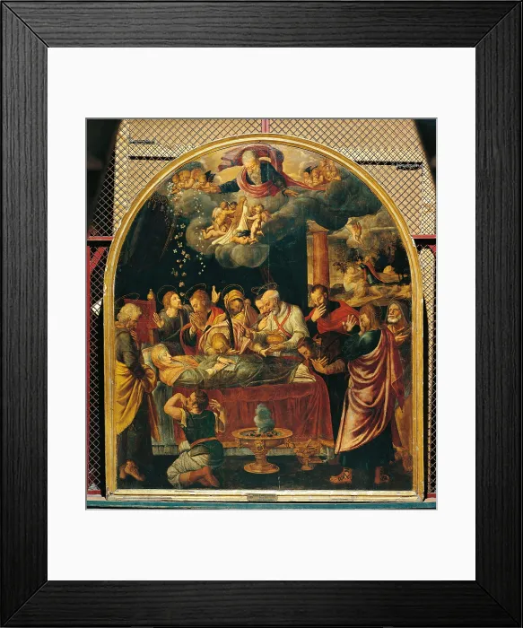 Framed Print : Passing of the Virgin Mary (Transitus Virginis), by Unknown artist, 16th Century, 1550 -1559 about, - Italy, Sicily, Palermo, Palazzo Abatellis, Sicilian Regional Art Gallery Framed Print : Passing of the Virgin Mary (Transitus Virginis), by Unknown artist, 16th Century, 1550 -1559 about, - Italy, Sicily, Palermo, Palazzo Abatellis, Sicilian Regional Art Gallery