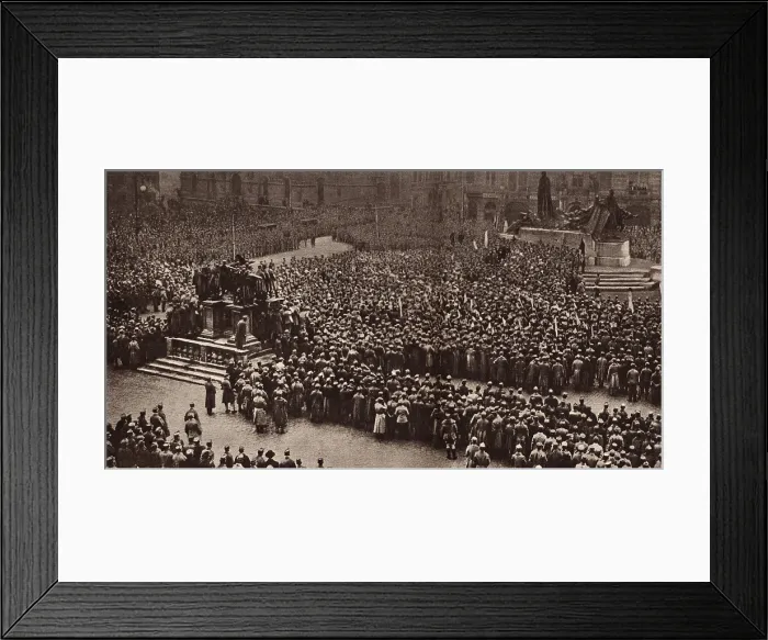 Framed Print : The Prague Garrison swears allegiance to the new Czechoslovak Republic. Nov. 15, 1918. The state was founded in October 1918, at the end of World War I, by the Treaty of St