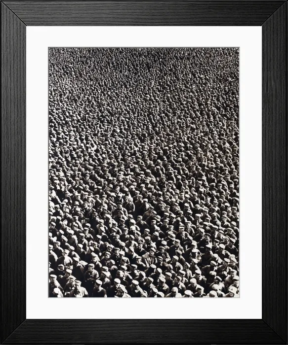Framed Print : Some of the 5, 400 German prisoners taken at St. Quentin, France. Oct. 2, 1918