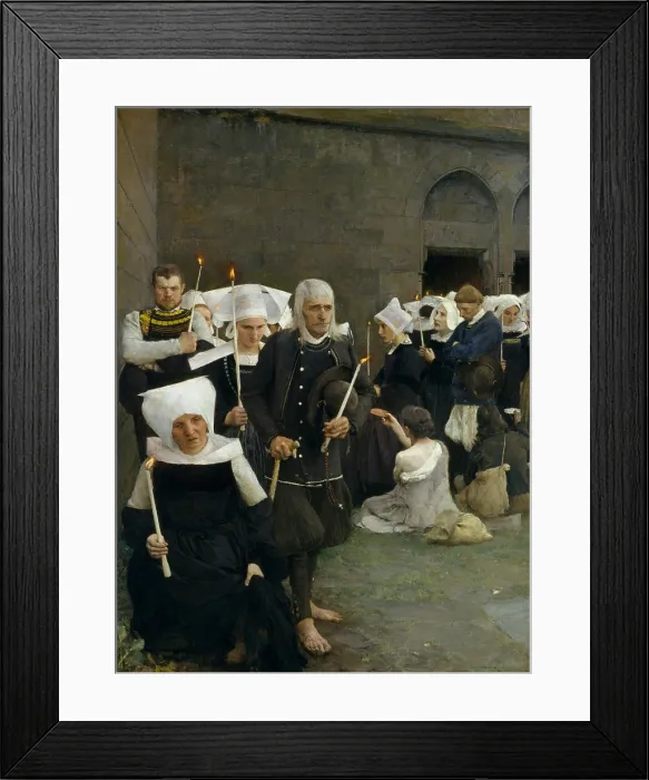 Framed Print : THE PARDON IN BRITTANY, by Pascal Dagnan-Bouveret 1886, French painting, oil on canvas Framed Print : THE PARDON IN BRITTANY, by Pascal Dagnan-Bouveret 1886, French painting, oil on canvas
