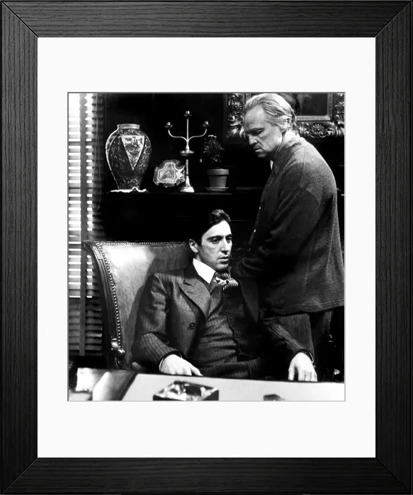 Framed Print : THE GODFATHER, Al Pacino, Marlon Brando, 1972