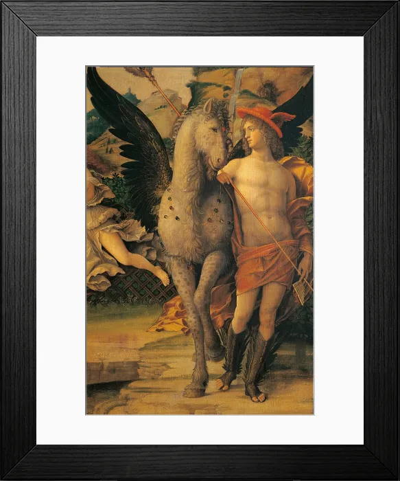 Framed Print : Parnassus, by Andrea Mantegna, 1497 about, 15th Century, tempera on canvas, cm 150 x 192 - France, Ile de France, Paris, Muse dOrsay