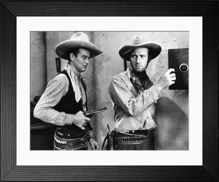 Framed Print : THE STAR PACKER, John Wayne, (left), 1934