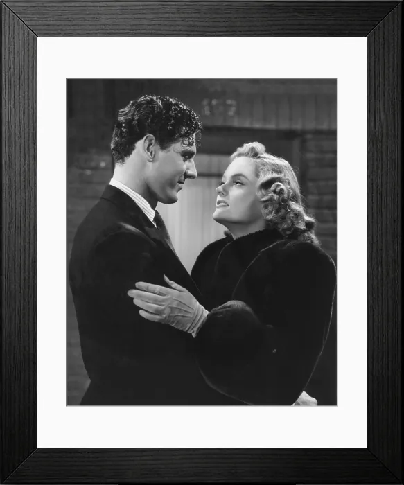 Framed Print : STEEL AGAINST THE SKY, from left, Craig Stevens, Alexis Smith, 1941