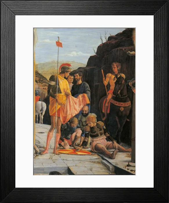 Framed Print : San Zeno Altarpiece, by Andrea Mantegna, 1459 - 1460, 15th Century, tempera on panel, cm 67 x 93 - France, Ile de France, Paris, Muse du Louvre. Detail