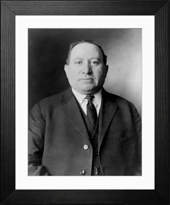 Framed Print : Izzy Einstein, was a Federal Agent of the U.S. Prohibition Unit from 1920-25