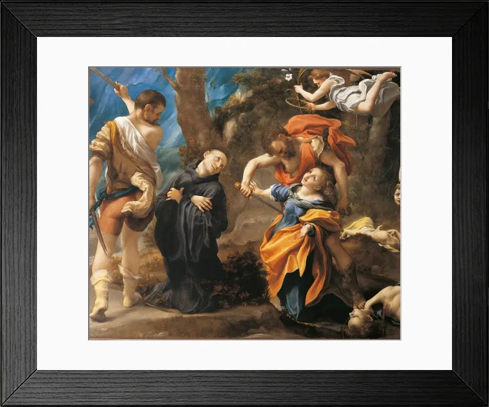 Framed Print : The Martyrdom of Four Saints, by Antonio Allegri known as Correggio, 1523 - 1525 about, 16th Century, oil on canvas, cm 157 x 182 - Italy, Emilia Romagna, Parma, National Gallery Framed Print : The Martyrdom of Four Saints, by Antonio Allegri known as Correggio, 1523 - 1525 about, 16th Century, oil on canvas, cm 157 x 182 - Italy, Emilia Romagna, Parma, National Gallery