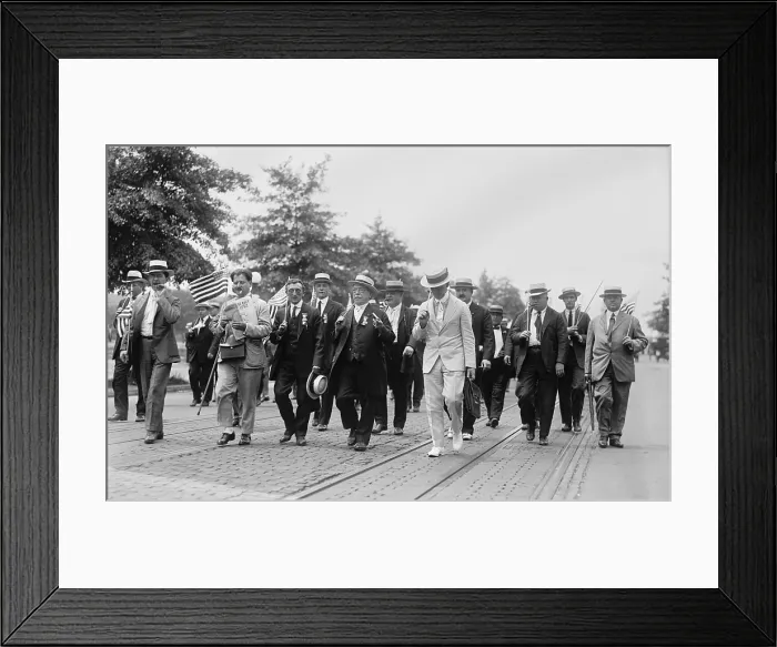 Framed Print : Samuel Gompers, President of the American Federation of Labor, leads WETS protest at the Capitol. June 14, 1919 Framed Print : Samuel Gompers, President of the American Federation of Labor, leads WETS protest at the Capitol. June 14, 1919