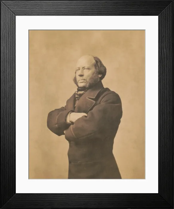 Framed Print : John Ericsson, was the industrial inventor and engineer who designed the USS Monitor, during the US Civil War. 1861-65 portrait by Charles D. Fredricks & Co