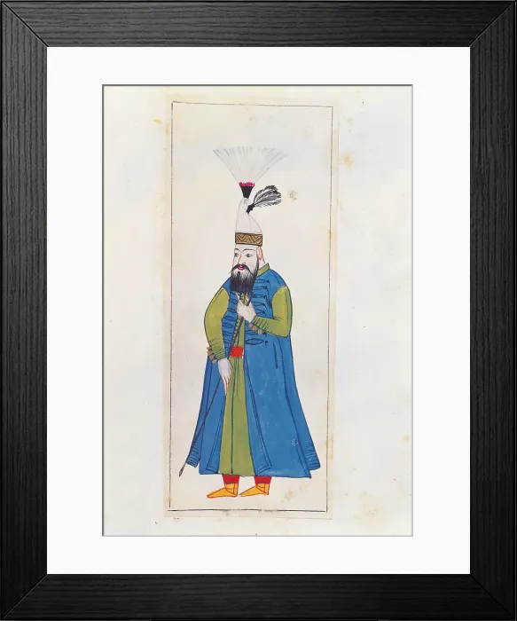 Framed Print : Drawings of Indian subjects ordered by Nic. Mannucci, by Unknown Artist, 18th Century, - Italy, Veneto, Venice, Marciana Library. All. Centurion or Ciorvagi de gianiceri Framed Print : Drawings of Indian subjects ordered by Nic. Mannucci, by Unknown Artist, 18th Century, - Italy, Veneto, Venice, Marciana Library. All. Centurion or Ciorvagi de gianiceri
