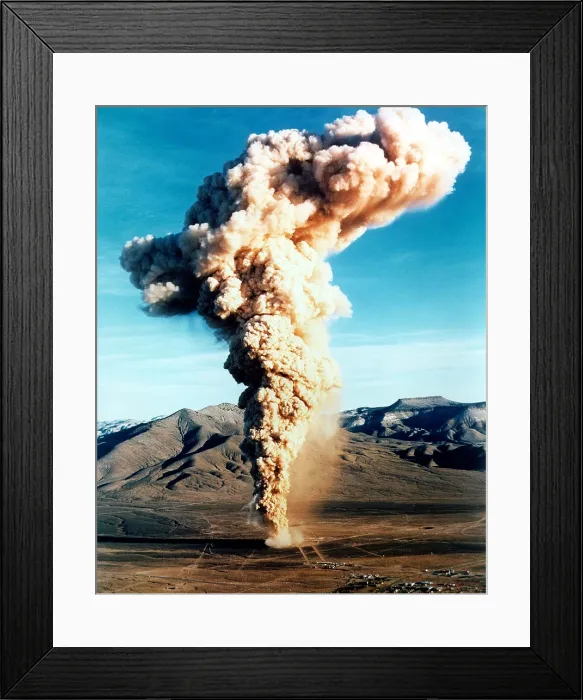 Framed Print : Radioactive leak from the Baneberry underground nuclear test