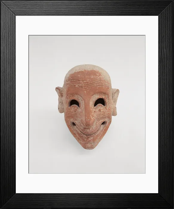 Framed Print : Male mask in terracotta, by Unknown Artist, 6th Century b.C. -, - Italy, Sicily, Trapani, Mozia, Whitaker Museum. All Framed Print : Male mask in terracotta, by Unknown Artist, 6th Century b.C. -, - Italy, Sicily, Trapani, Mozia, Whitaker Museum. All