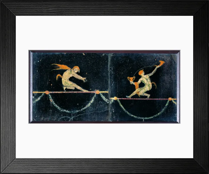 Framed Print : Sylens, by unknown artist, 1-37, 1st Century A.D. ripped fresco, 25 x 49 cm - Italy, Campania, Naples, National Archaeological Museum, Room LXVIII, inv. 9121. Whole artwork view Framed Print : Sylens, by unknown artist, 1-37, 1st Century A.D. ripped fresco, 25 x 49 cm - Italy, Campania, Naples, National Archaeological Museum, Room LXVIII, inv. 9121. Whole artwork view