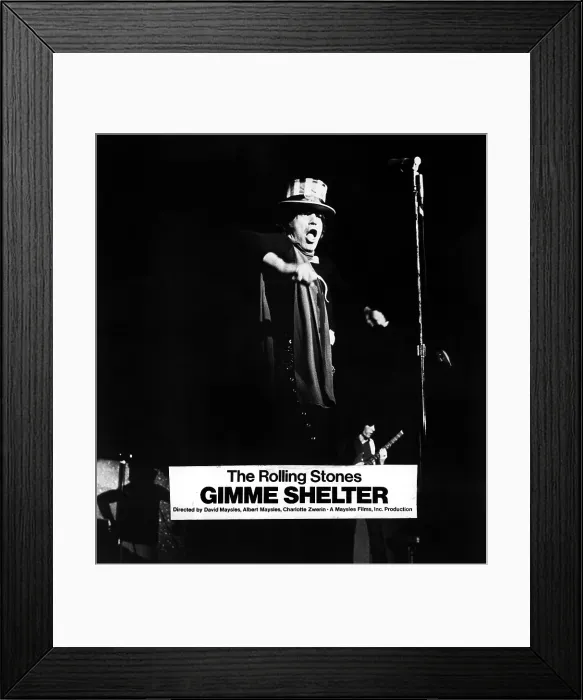 Framed Print : GIMME SHELTER, Mick Jagger, 1970