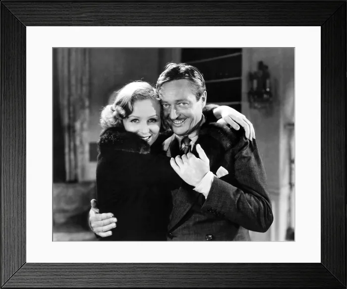 Framed Print : THE GIRL ON THE FRONT PAGE, from left: Gloria Stuart, Edmund Lowe, 1936 Framed Print : THE GIRL ON THE FRONT PAGE, from left: Gloria Stuart, Edmund Lowe, 1936