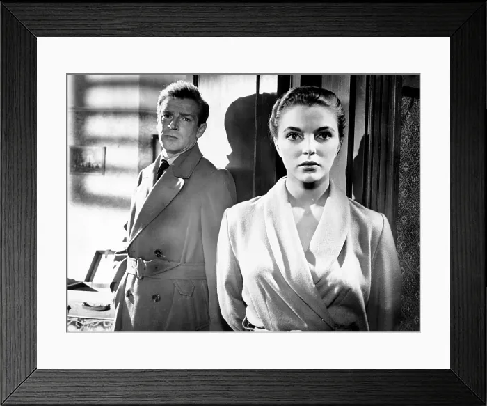 Framed Print : THE GOOD DIE YOUNG, from left, Richard Basehart, Joan Collins, 1954