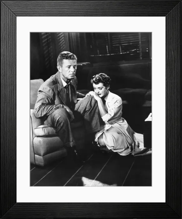 Framed Print : THE STAR, from left, Sterling Hayden, Bette Davis, 1952