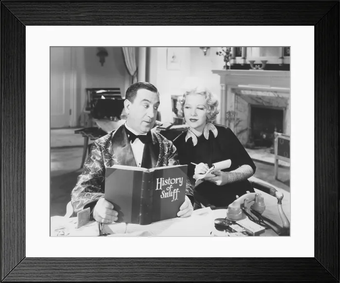 Framed Print : GOLD DIGGERS OF 1935, from left: Hugh Herbert, Glenda Farrell, 1935 Framed Print : GOLD DIGGERS OF 1935, from left: Hugh Herbert, Glenda Farrell, 1935