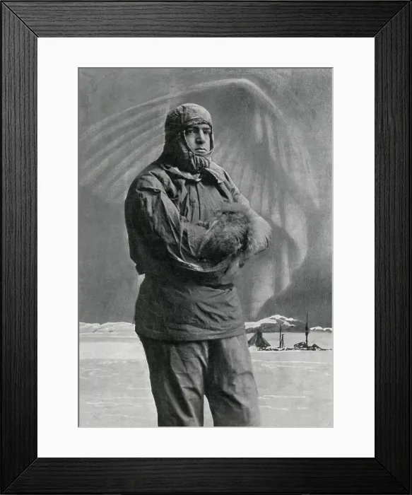 Framed Print : Polar explorer Sir Ernest Henry Shackleton, c. 1907-17