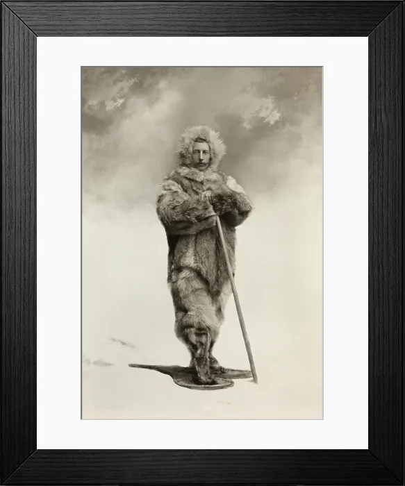 Framed Print : Roald Amundsen in polar gear after the Belgian Antarctic expedition of 1897 to 1899 Framed Print : Roald Amundsen in polar gear after the Belgian Antarctic expedition of 1897 to 1899