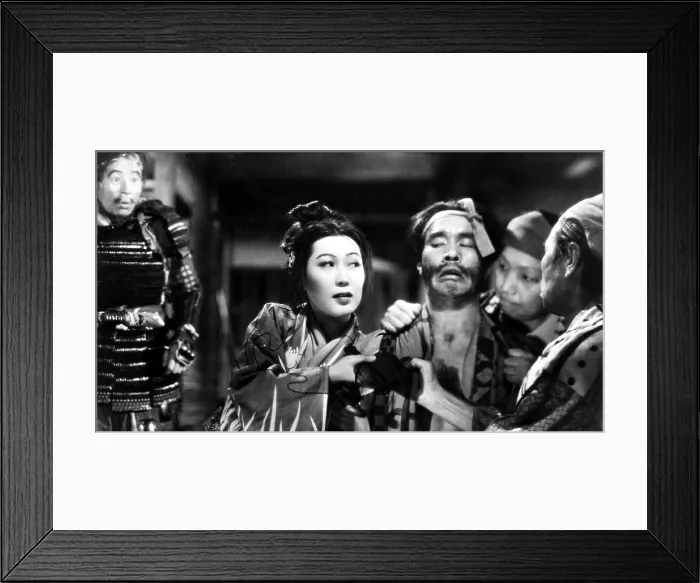 Framed Print : UGETSU, (aka UGETSU MONOGATARI, aka TALES OF THE PALE AND SILVERY MOON AFTER THE RAIN, aka TALES OF A PALE AND MYSTERIOUS MOON AFTER THE RAIN), Sakae Ozawa (far left) Framed Print : UGETSU, (aka UGETSU MONOGATARI, aka TALES OF THE PALE AND SILVERY MOON AFTER THE RAIN, aka TALES OF A PALE AND MYSTERIOUS MOON AFTER THE RAIN), Sakae Ozawa (far left)