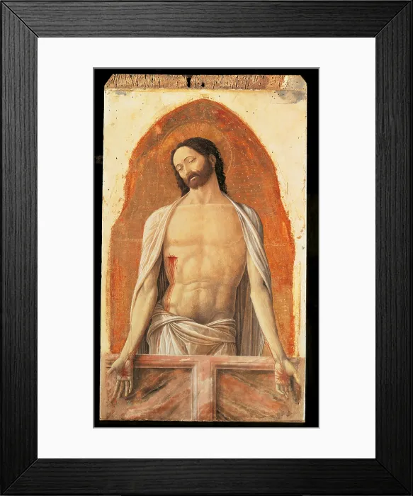 Framed Print : San Luca Altarpiece, by Andrea Mantegna, 1453 - 1454, 15th Century, tempera on panel, cm 178 x 227 - Italy, Lombardy, Milan, Brera Art Gallery. Detail Framed Print : San Luca Altarpiece, by Andrea Mantegna, 1453 - 1454, 15th Century, tempera on panel, cm 178 x 227 - Italy, Lombardy, Milan, Brera Art Gallery. Detail