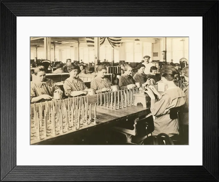 Framed Print : Woman operating an engraving machine at the Midvale Steel & Ordnance Company, Nicetown, Pennsylvania. 1914-1918, World War I. (BSLOC_2016_13_122.jpg ) Framed Print : Woman operating an engraving machine at the Midvale Steel & Ordnance Company, Nicetown, Pennsylvania. 1914-1918, World War I. (BSLOC_2016_13_122.jpg )